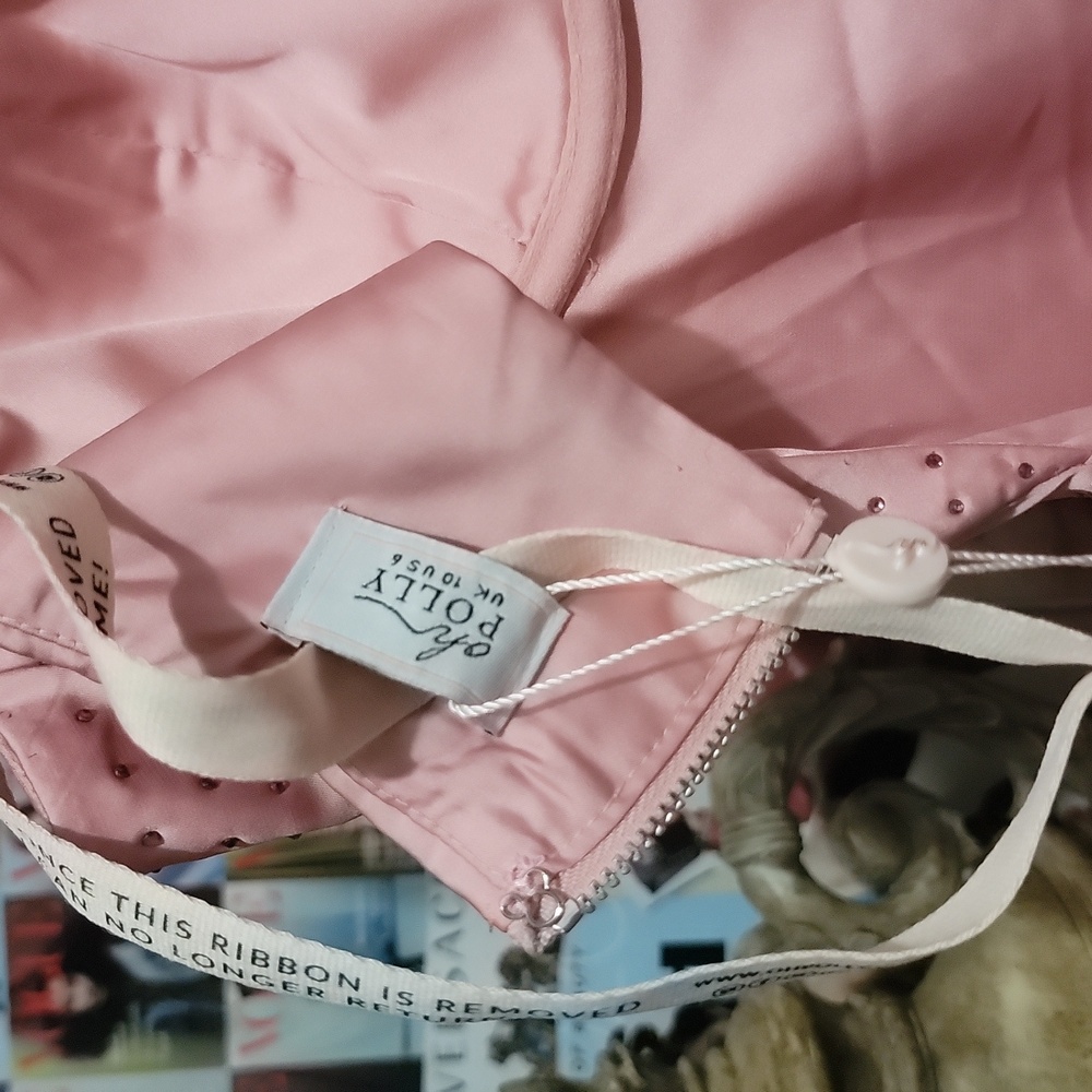 NWT Oh Polly Pink Bling Regal Fantasy Assymetrical Dress - Picture 13 of 14